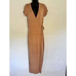 Heartloom Women’s Mauve Wrap Maxi Dress Size Medium V Neck